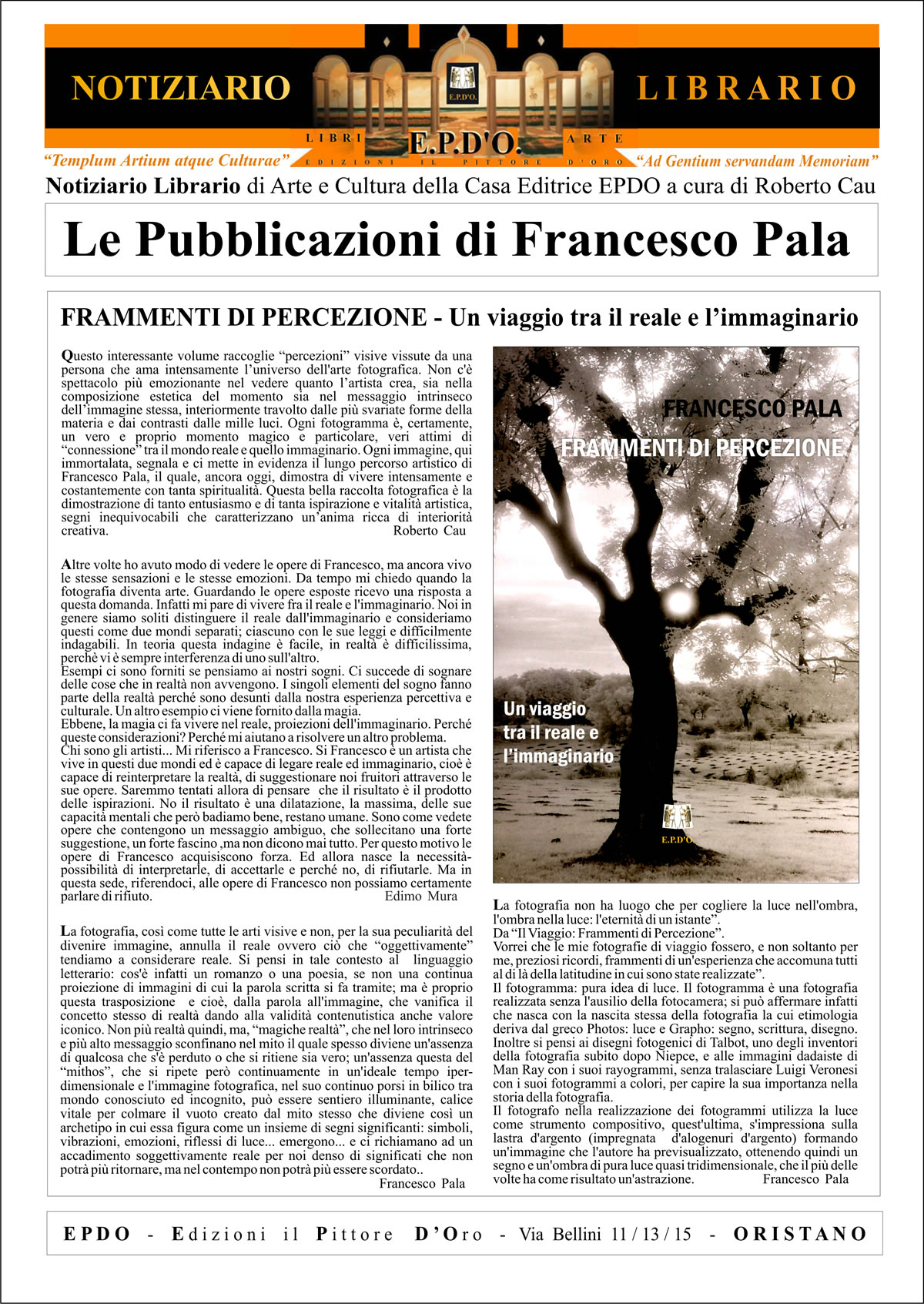 Notiziario Librairio EPDO - Francesco Pala